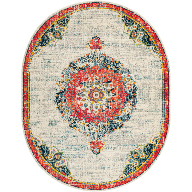 Pennylane Oriental Indoor Rug, Oval 7'10" x 10'