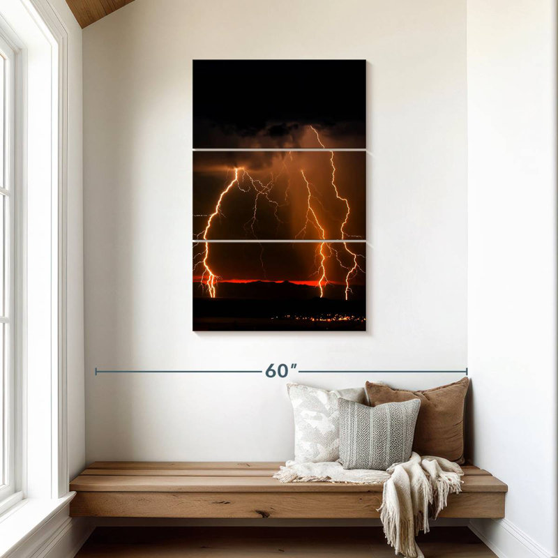 Alvord Orange Lightning, 45" H x 28" W