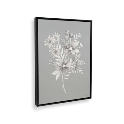 «Gray Botanical Set I» par Cindy Jacobs, reproduction d'art