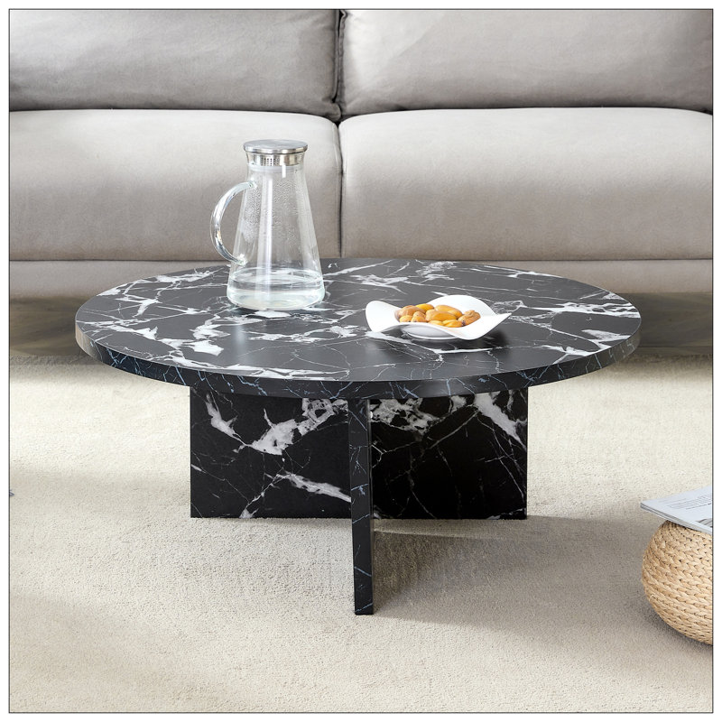 Table basse de salon, Noir / blanc