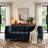 Upholstered Navy Tufted Corduroy Modular Sofa with Pillow Back-627157614