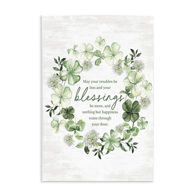 Bb-592-Wood " Irish Proverb Wreath "
