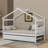 Annais Wooden House Bed with Trundle-958705453-958705454