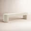Banc rembourré en polyester Duras