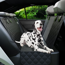 Bark Lover Dog Car Seat Covers Hammock for Cars Trucks SUV - Waterproof Pet Car Seat Protector for Backseats, More Durable Zippered Side Flaps Ensure