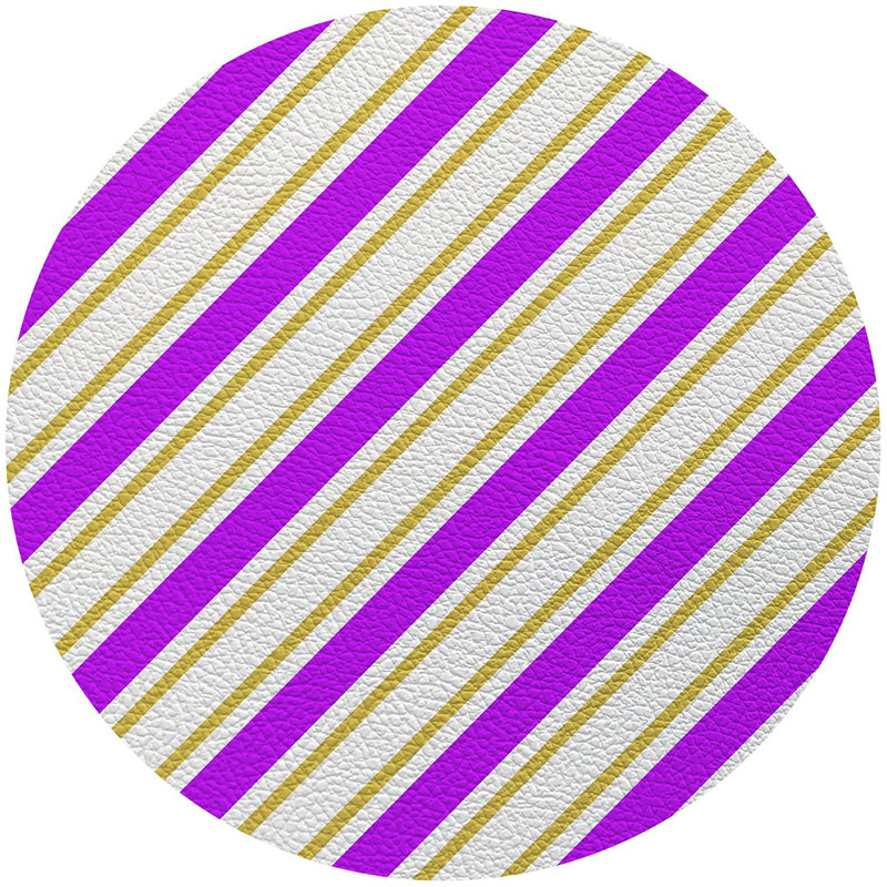 Napperon Candy Cane, Rayure 1, Pluie mauve