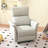 Manual Rocker Recliner Chair For Adults,Rocking Glider Recliner For Small Spaces,Single Sofa Recliner For Home Theater Living Room Bedroom,Wide Armrests