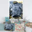 Or blanc et nuages de marbre jaune IV - peinture sur toile-67229098-67229105