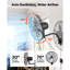 Ventilateur mural, ventilateur mural 20 po avec oscillation et brume, télécommande, indice de protection IP44, 3 vitesses, minuterie de 18 heures, contrôle de la température, puissant pour l'industrie, commercial, garage, atelier, gymnase
