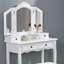 Ensemble coiffeuse et tabouret en bois Sanlo-587353810