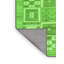 Tapis contemporains verts lavables à la machine 938-250304752