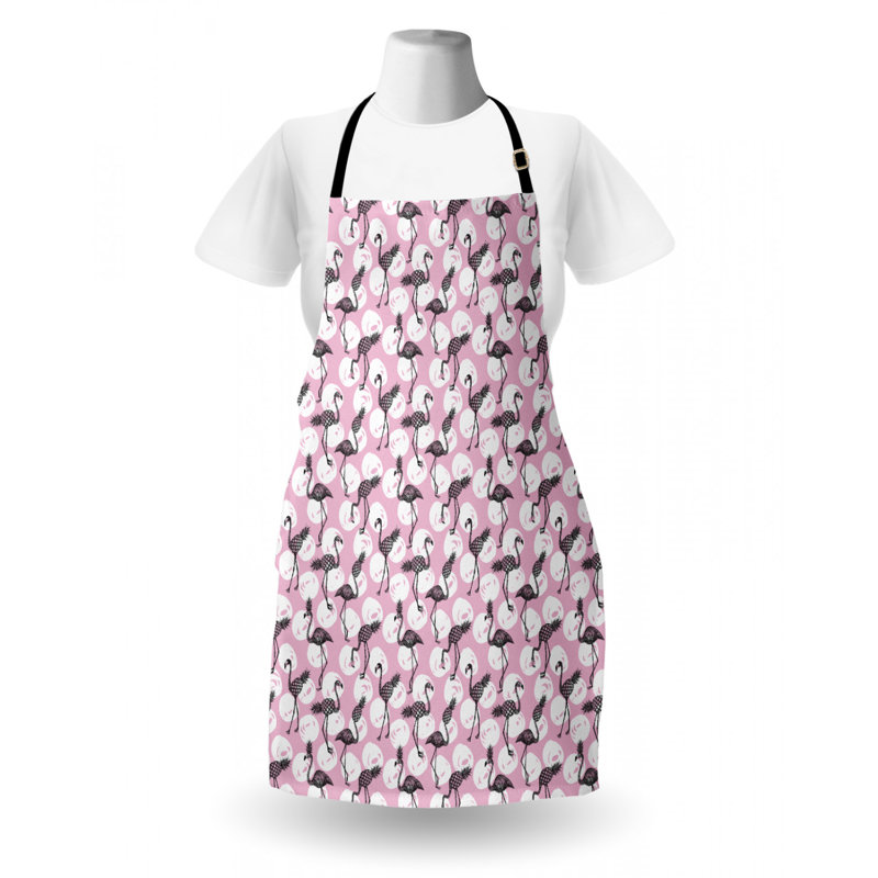 Tablier flamant rose