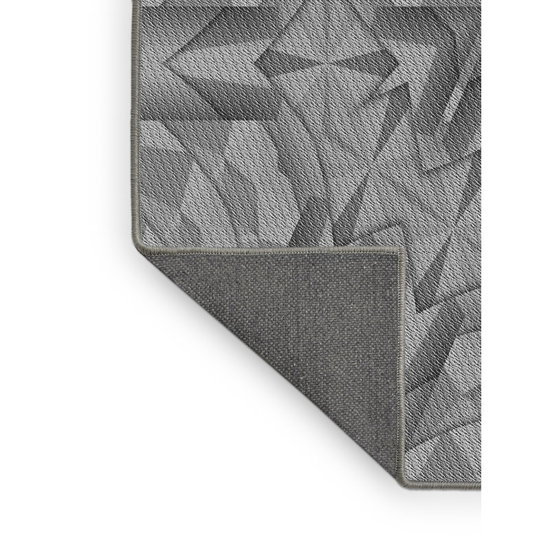 Tapis gris/zone blanche à motifs Kilani, Rectangle 2 pi x 3 pi
