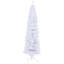Arbre de Noël artificiel blanc 7,5 pi avec base en métal pliable