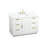 Broadlands 48 " W Freestanding Standard Free Standing 1 Single Vanity Bathroom Vanity With Engineered Marble Top-841398667