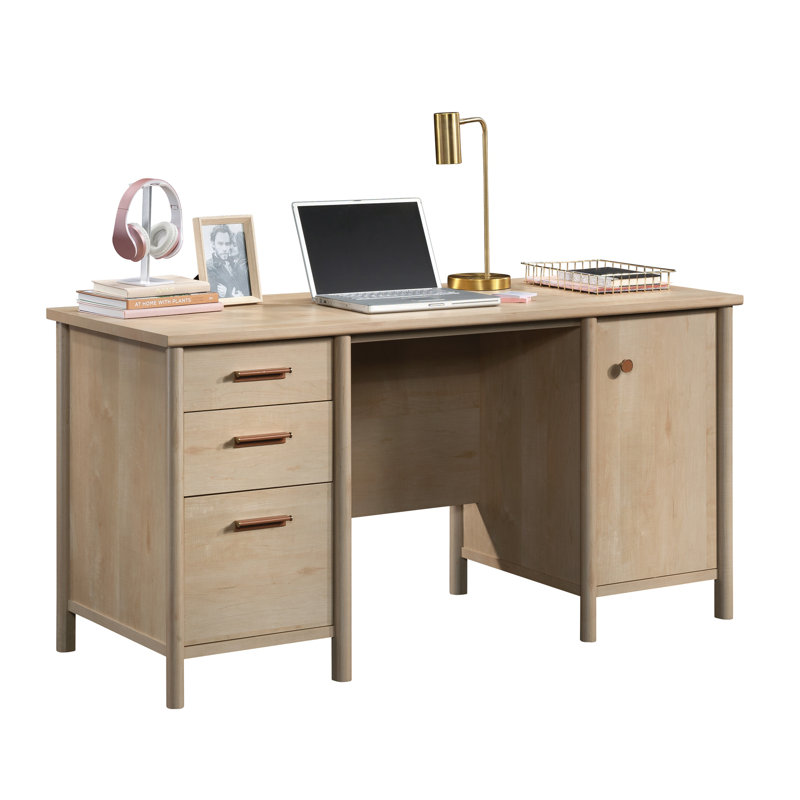 Computer Desk, Brown Finish