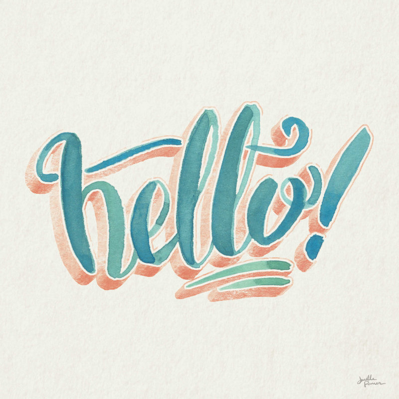 «Hello I» par Janelle Penner, H 30 po x l 30 po x P 1,25 po