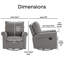 Fauteuil inclinable pivotant ClickDecor Hughes-490598339