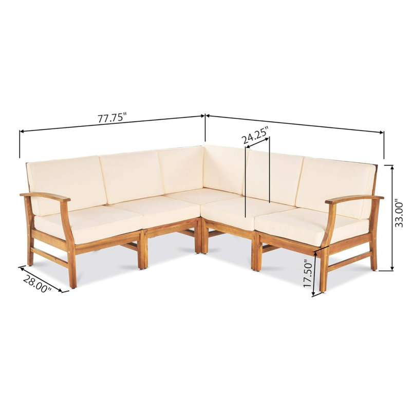 ENSEMBLE DE SOFA 6 PCS PERLA, CRÉME