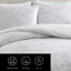 Vera Wang Nebulous Flower Cotton Reversible Grey Comforter Set-2005136737