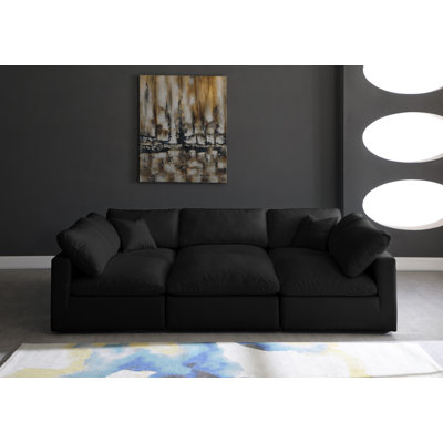Atis Velvet U-Shaped Sectional Reversible