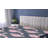 Ambesonne Springtime Fitted Sheet Hydrangea Bloom Leafy Pale Pink and Dark Indigo-106698255