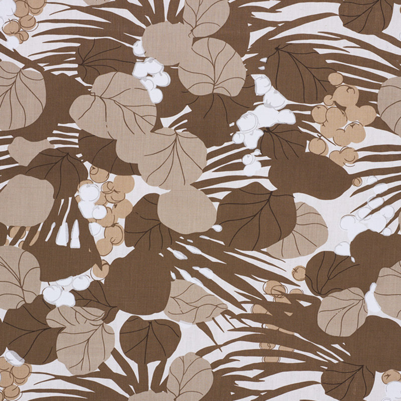 Sea Grapes Fabric, Brown/Neutral