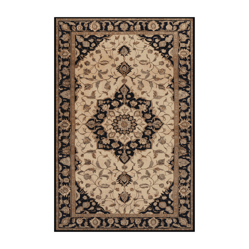 Tapis brun lavable à la machine, Rectangulaire 8 pi x 12 pi
