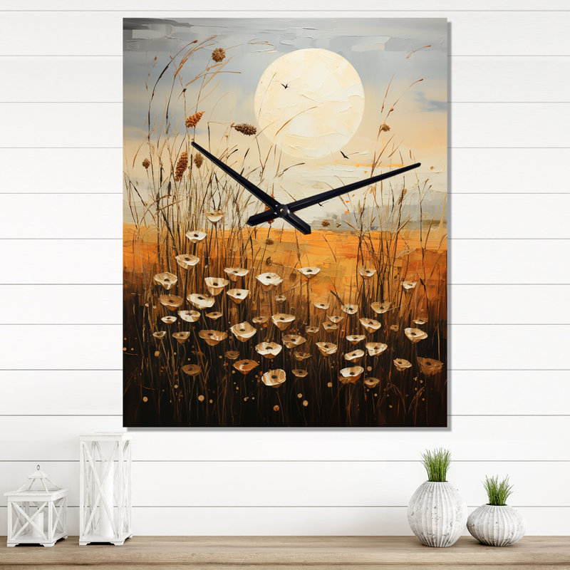 Jaydel - Floral Wall Clock, Moyen