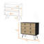 Commode 3 tiroirs Wengé et Macadamia-1055967567