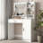 Vanity Desk With Mirror & Light-104898712