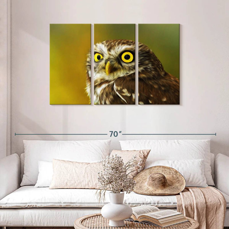 Brampt Cute Little Owl, 28" H x 45" W