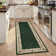 Farmhouse Floral Rug Washable Area Rug Non Slip, Soft Non Shedding Indoor Carpets, Low Pile Thin Foldable Printed Floor Mats, Bordered Carpet for Living Room Nursery Bedroom
