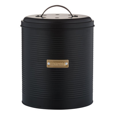 0.66 Gallons Steel Odor Resistant Indoor Kitchen Composter