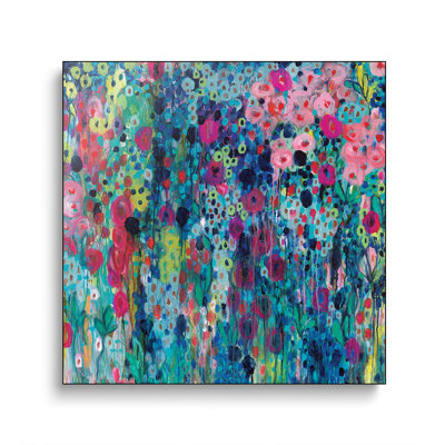 Steelpix Metal Canvas -  Painted Strings By Carrie Schmitt Wall Art Print