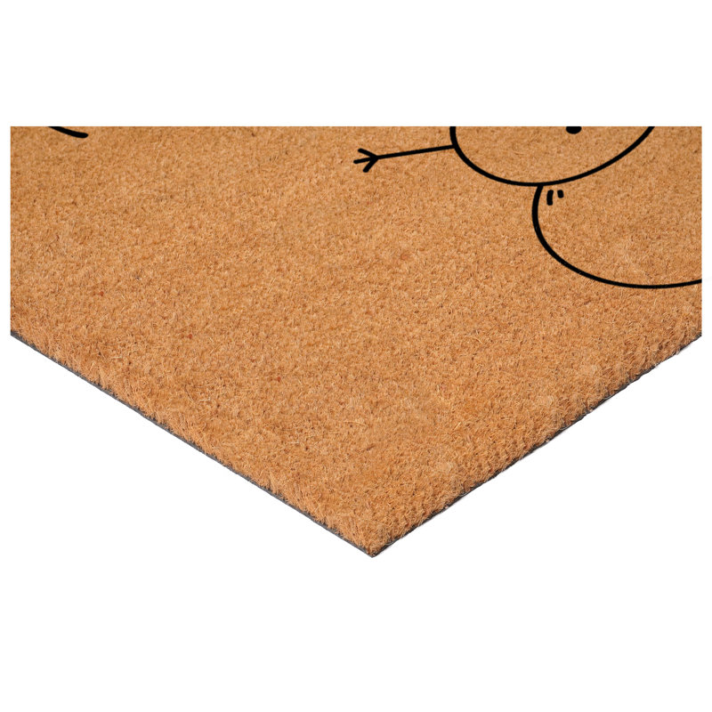 Merry Snowman Doormat, 17" x 29", 17" W x 29" L