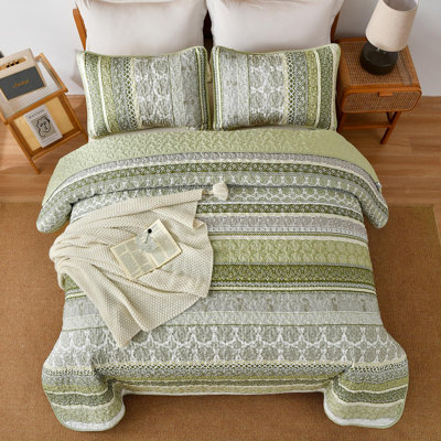 3 Pieces Boho Lightweight All-Season Quilt Set