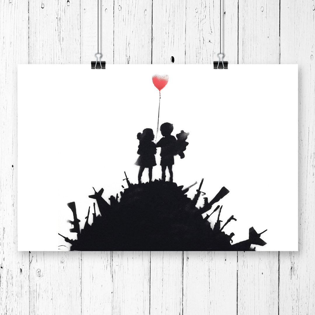 Banksy Art Balloon Graffiti Wall Art - Frameless Print