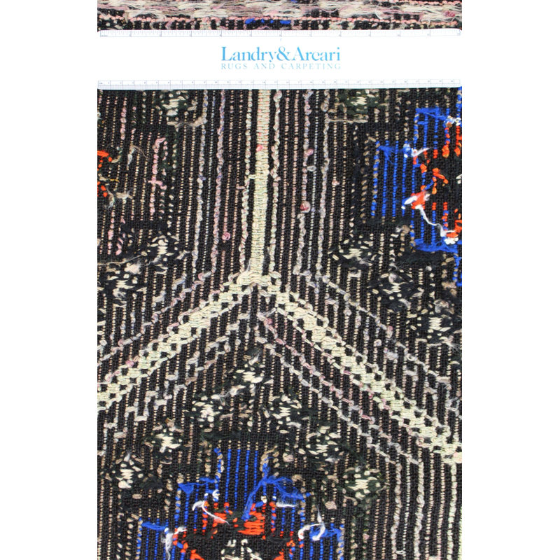 Tapis unique turquoise / bleu / rouge / gris de 5 pi 9 po x 8 pi 11 po Jijim