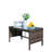 Outdoor Patio Furniture 1 Coffee Table With Clear Tempered Glass