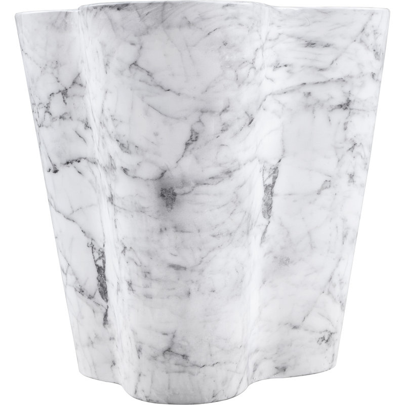 Barrett Slab Table, 22" H x 22" W x 18" D, White