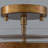  15" Modern Farmhouse 3-Light Glass Bowl Semi Flush Mount-1783335522
