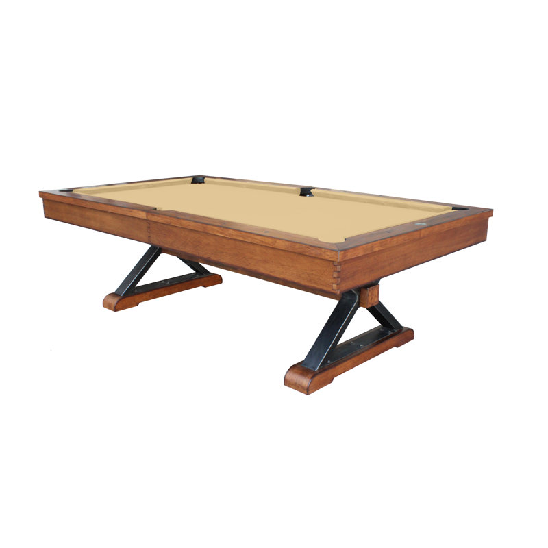 Santa Fe Slate Pool Table with Professional Installation Included, Khaki, 7', No