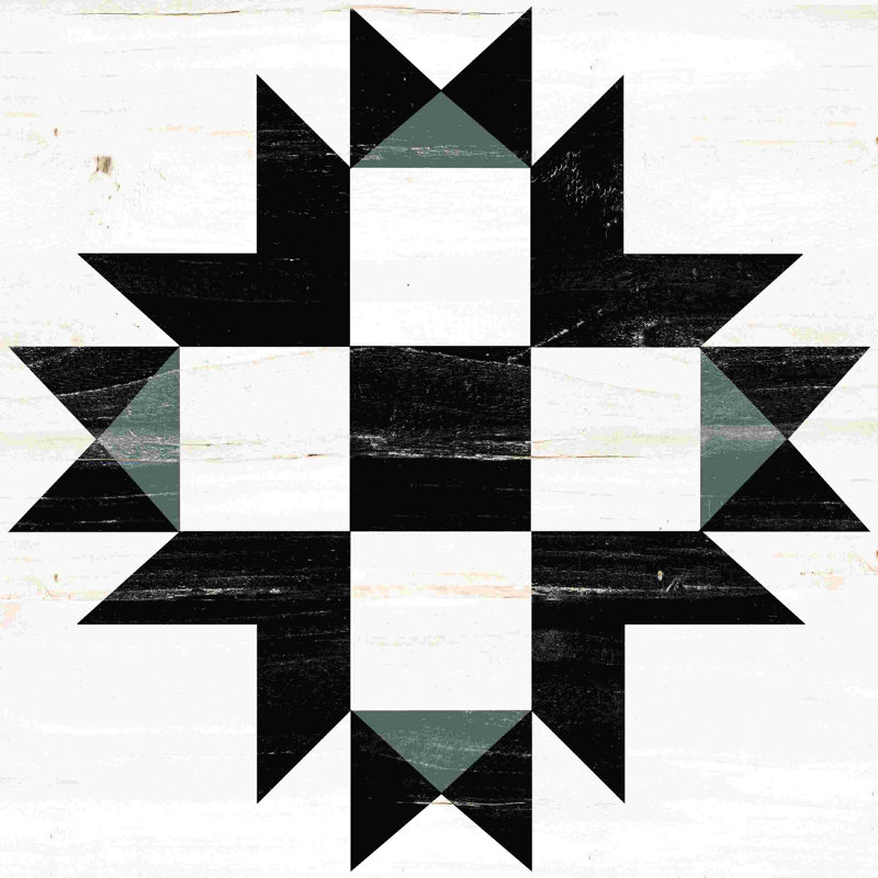 " Modern Barn Star 2 ", 12" H x 12" W x 1.25