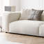 Canapé modulaire en velours blanc-137004222