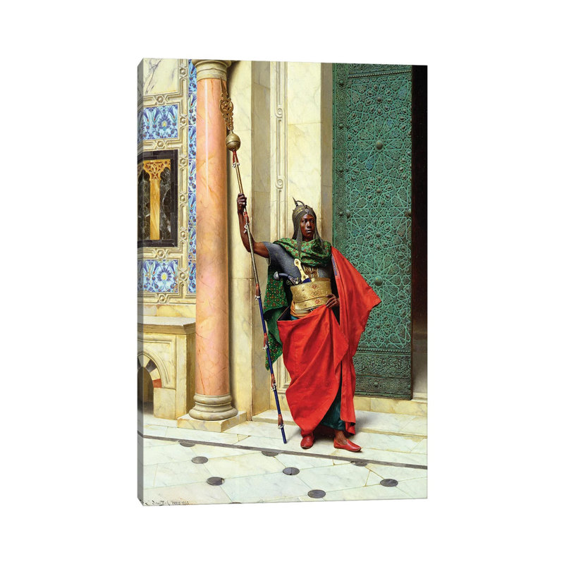 On Guard by Ludwig Deutsch - Wrapped Canvas Painting