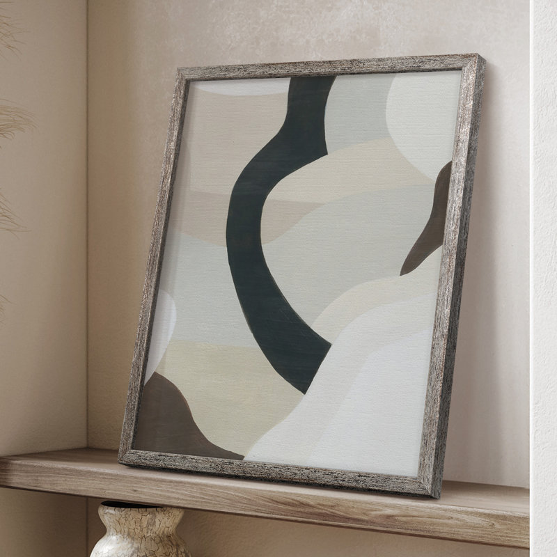 «Shifting Neutrals II», reproduction encadrée - bois massif, H 21 po x l 17 po