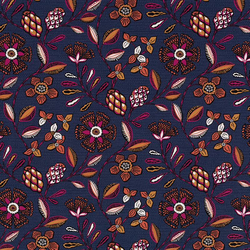 Robert Allen @Home Kanga 100% Cotton Fabric, Berry