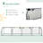 Mini Greenhouse, Portable 13' L X 3' W X 2.5' H Tunnels, 4 Roll-Up Zip Doors, Uv Waterproof Pvc Cover, Steel Frame, Green