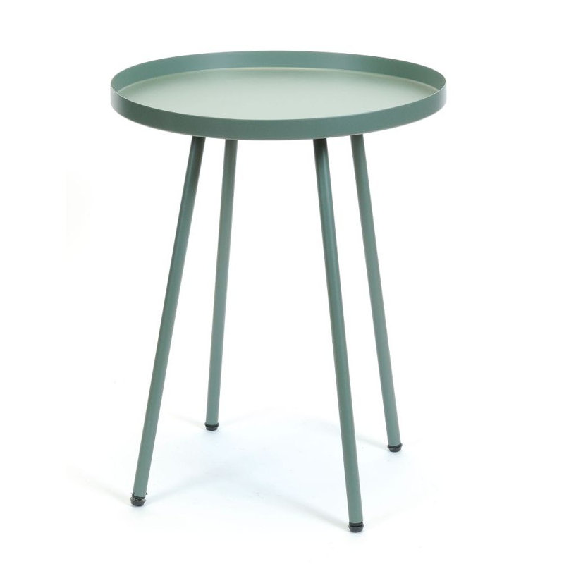 Table de bout à plateau en acier